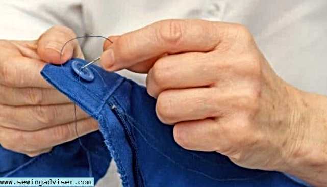 How to sew a button by hand