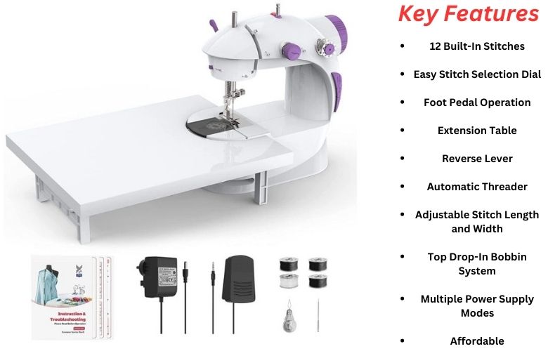 Varmax Sewing Machine with Extension Table